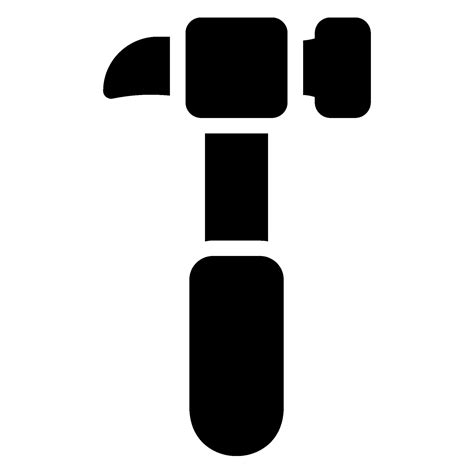 Hammer Glyph Icon 26561353 Vector Art At Vecteezy