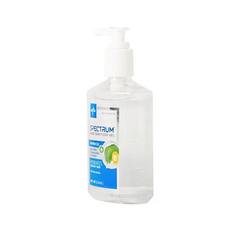 Medline Spectrum Advanced Hand Sanitizer Gel 8oz 12ct