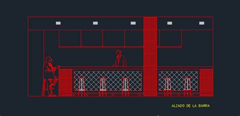Coffee Bar With Floor Plans 2d Dwg Design Full Project For Autocad