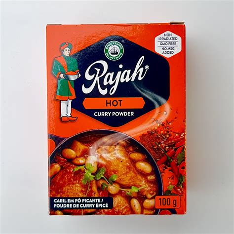 Rajah Curry Powder HOT 100g Thesashopireland