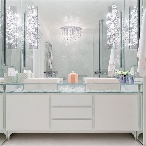 Glass Top Vanity Contemporary Bathroom Modern Declaration