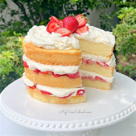 Strawberry Shortcake (with Pound Cake) - My Cake School