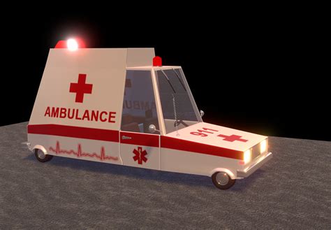 Ambulance car model - TurboSquid 1425482