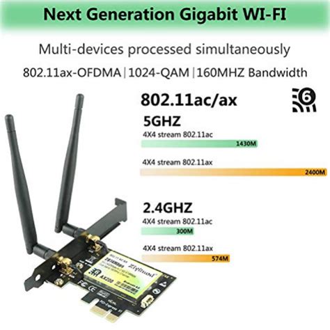 Ziyituod Ax Wifi Karte Ax Mbps Wireless Adapter Ax Pcie