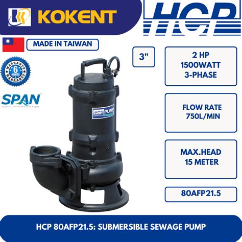 Hcp Submersible Sewage Water Pump 0afp215 3