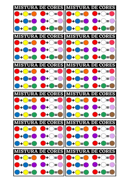 Jogo Mistura De Cores - Mistura de Cores | PDF