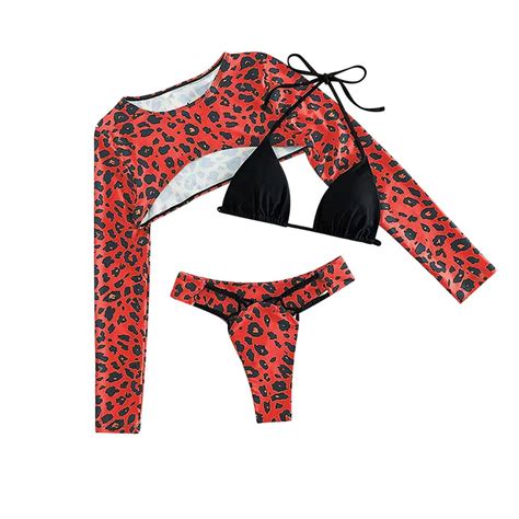 Pengxiang Bikini Sets For Women Three Piece Swimsuits Sexy Triangle Bikini Bathing Suit