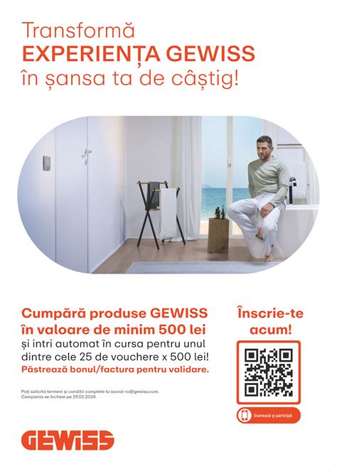 GEWISS a lansat campania “PROFITA DE EXPERIENTA GEWISS SI CASTIGA!”