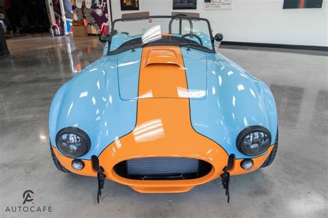 1965 Shelby Cobra Replica Gulf Blue And Orange With 100 Miles