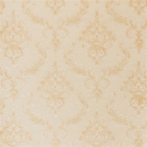 Ideale Papel de Parede Vinílico Importado Damask Nude Bege