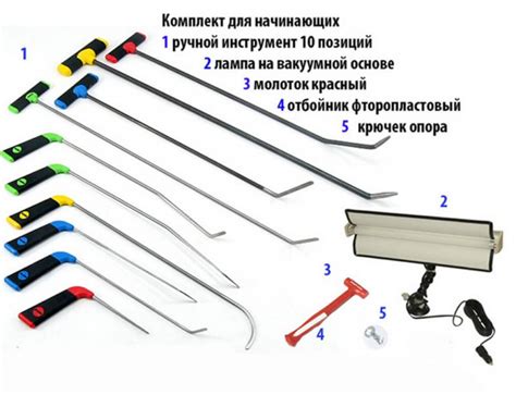 Набор для удаления вмятин на автомобиле (минилифтер) PDR