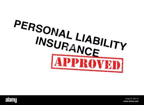 A Personal Liability Insurance Heading Stamped With A Red Approved