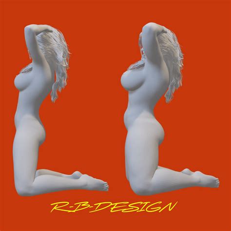 3D File 2x NUDE ULTRA REALISTIC FKK CHUBBY SLIM EROTIC SEXY GIRL WITH 2 DIFFERENT SHAPES 3D