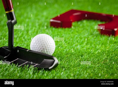 Mini Golf Equipment Stock Photo Alamy