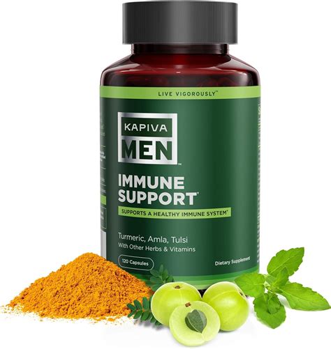 Amazon.com: KAPIVA MEN Immune Support Supplement with Turmeric, Amla ...