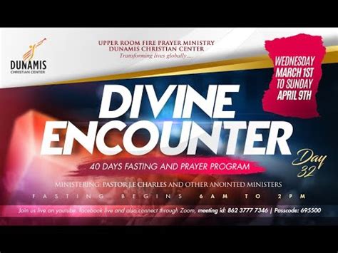 Day Days Of Divine Encounter With Pastor J E Charles Youtube