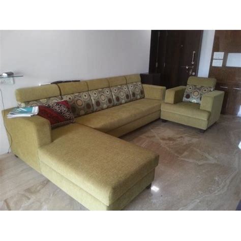 Wood L Shaped Sofa Set With Lounger At Rs Set In Mumbai Id