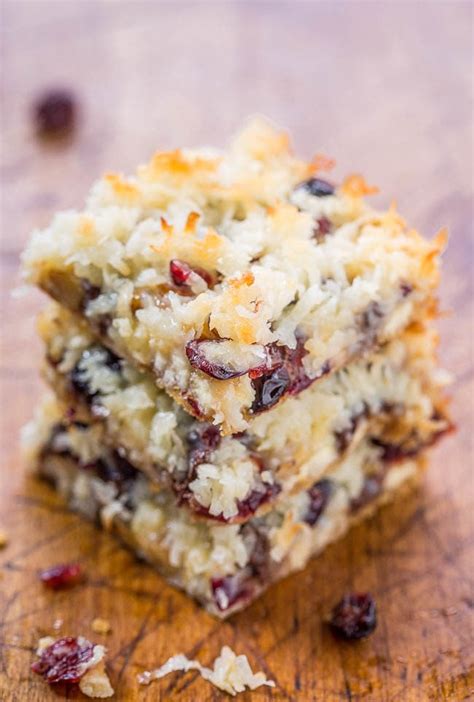 Cranberry Magic Bars Averie Cooks