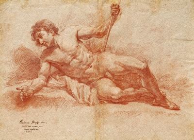 Nude Study Of A Reclining Man Holding A Stick Pi Tumbex