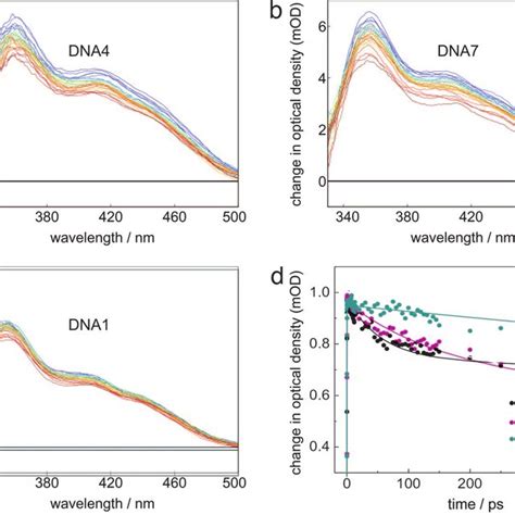 Femtosecond Time Resolved Data A C Temporal Evolution Of The