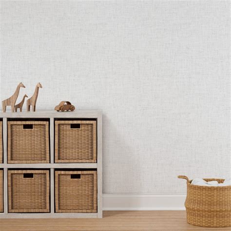 White Linen Look Wallpaper White Linen No. 2 by Ivieclothco - Etsy