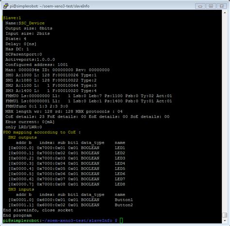 Simple Robot Raspberry Pi Ethercat Master Picat