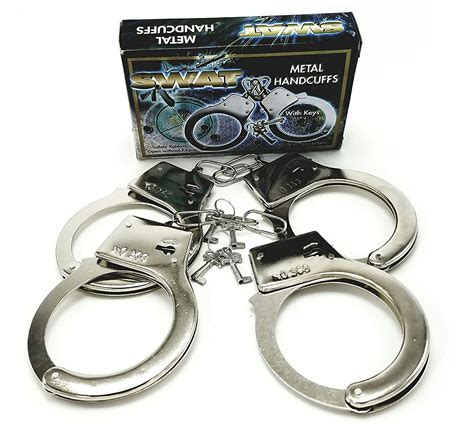 Gingerscoolstuff Metal Handcuffs with Keys. Party Favors for Police ...