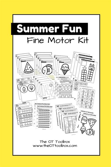 Summer Fine Motor Kit The OT Toolbox