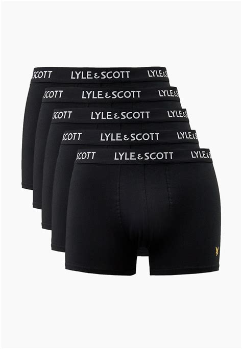 Трусы 5 шт. Lyle & Scott MILLER 5 Pack Core Trunks, цвет: черный ...