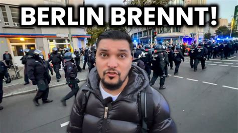 Randale in Berlin Neukölln Demo am Hermannplatz YouTube