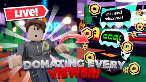 PLS DONATE Donating Every Viewer Up To 100 Robux In Pls Donate LIVE