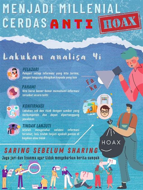 Poster Anti Hoax Lomba Organisasi Sekolah Pengetahuan Organisasi