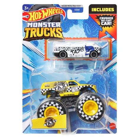Pack Monster Trucks Ve Culo C Carrinho Hot Wheels Mattel