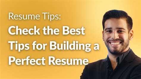 Resume Tips Check The Best Tips For Building A Perfect Resume Youtube