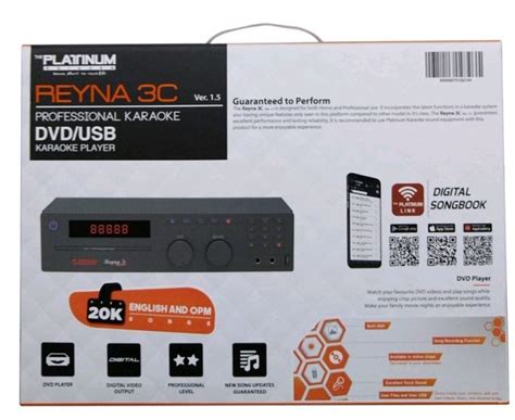 Platinum Reyna 3c Karaoke Dvd Player Lazada Ph