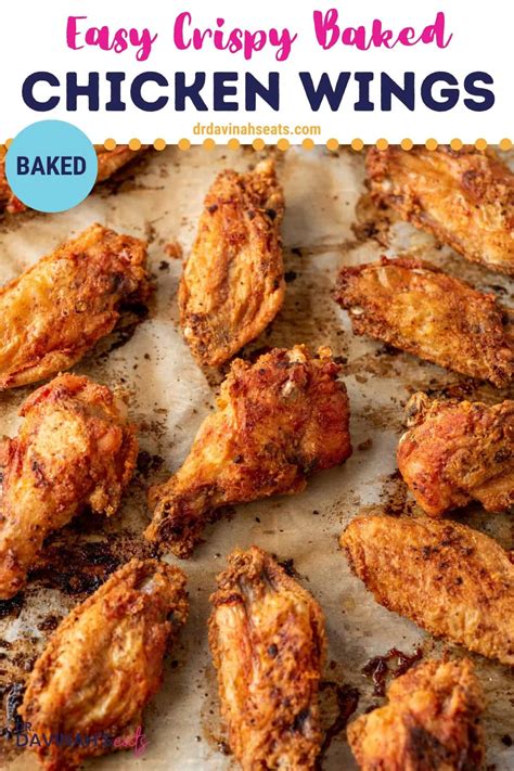 Crispy Oven Baked Chicken Wings Recipe Dr Davinah S Eats