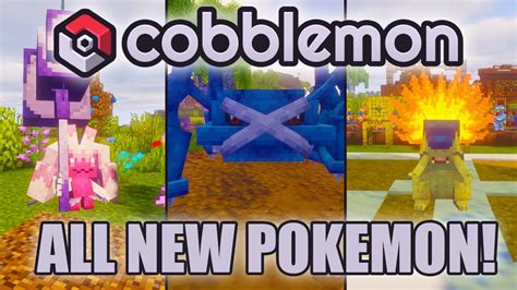 All New Pokemon In Cobblemon Friends And Farms Youtube