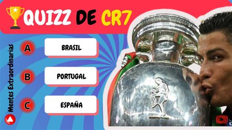 Cuánto Sabes Sobre Cristiano Ronaldo Play Quiz de Fútbol