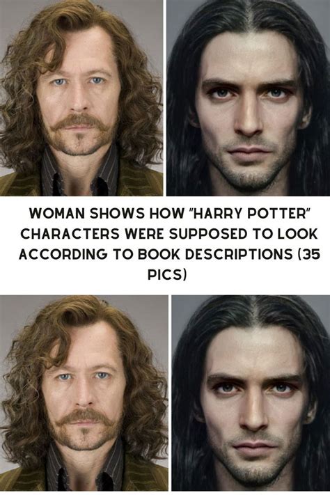 Woman Shows How “harry Potter” Characters Were Supposed To Look According To Book Descriptions