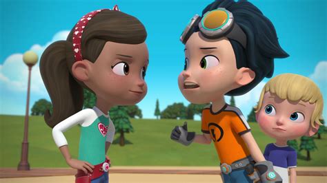 Mira Rusty Rivets Temporada 1 Episodio 12 Rusty Rivets Los Juegos De Agua De Rusty La