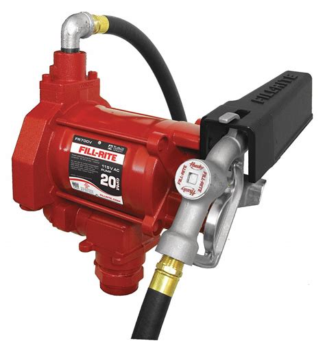 Fill Rite Fuel Transfer Pump 115v Ac 20 Gpm Gpm 12 Ft Hose Lg Cast