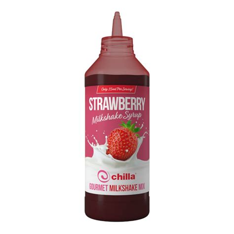 Chilla Strawberry Milkshake Syrup 1lt Shop Today Get It Tomorrow