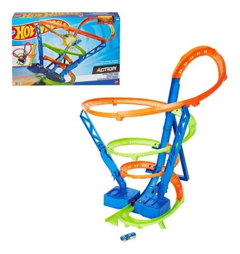 Hot Wheels Action Cicl N De Alta Velocidad Pista C Lanzador