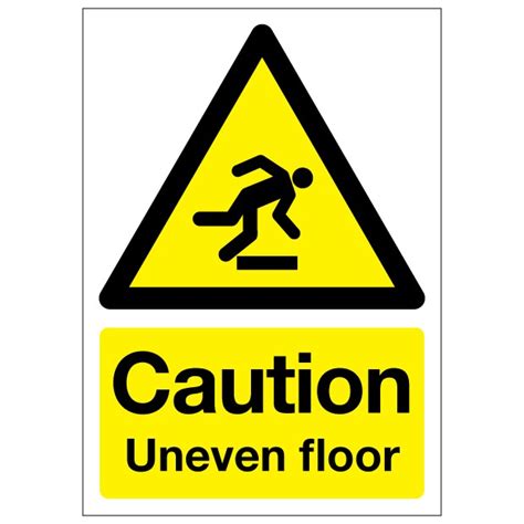 Caution Uneven Floor Sign Dovehaven Intranet