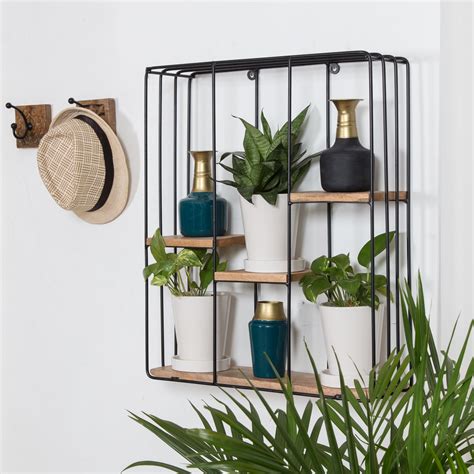 6 Shelf Black Wall Mounted Shelving at Lowes.com