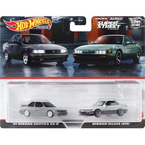 Hot Wheels HYF04 Premium 2 Pack 91 Nissan Sentra SE R Nissan Silvia Shopee Malaysia
