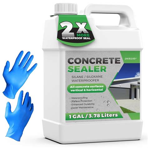 Professional Concrete Sealer, 1 Gallon Penetrating Concrete Sealer