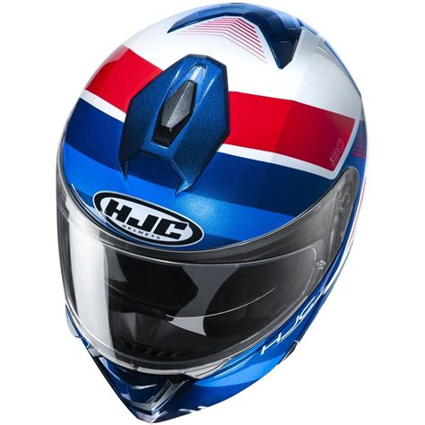 Hjc I Hollen Modular Helmet Blue Red White Hjc Mc Modular