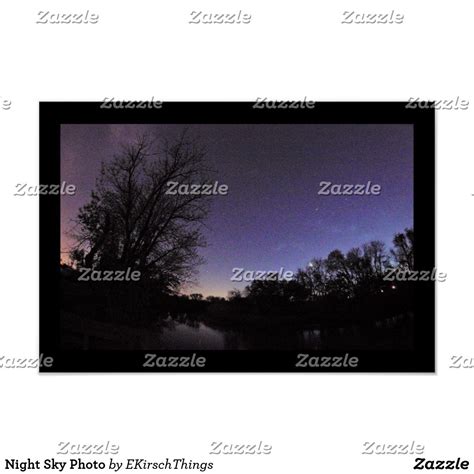 Night Sky Photo Poster | Zazzle | Night sky photos, Photo posters ...