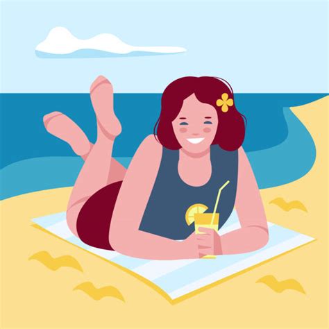 50 Girl Drinking Cocktail On Beach Stock Illustrations Royalty Free